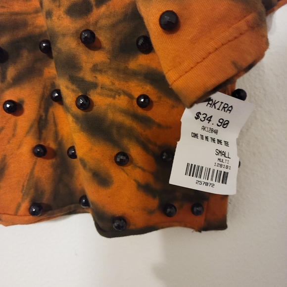 NWT AKIRA crop top Tye Dye - Picture 4 of 5